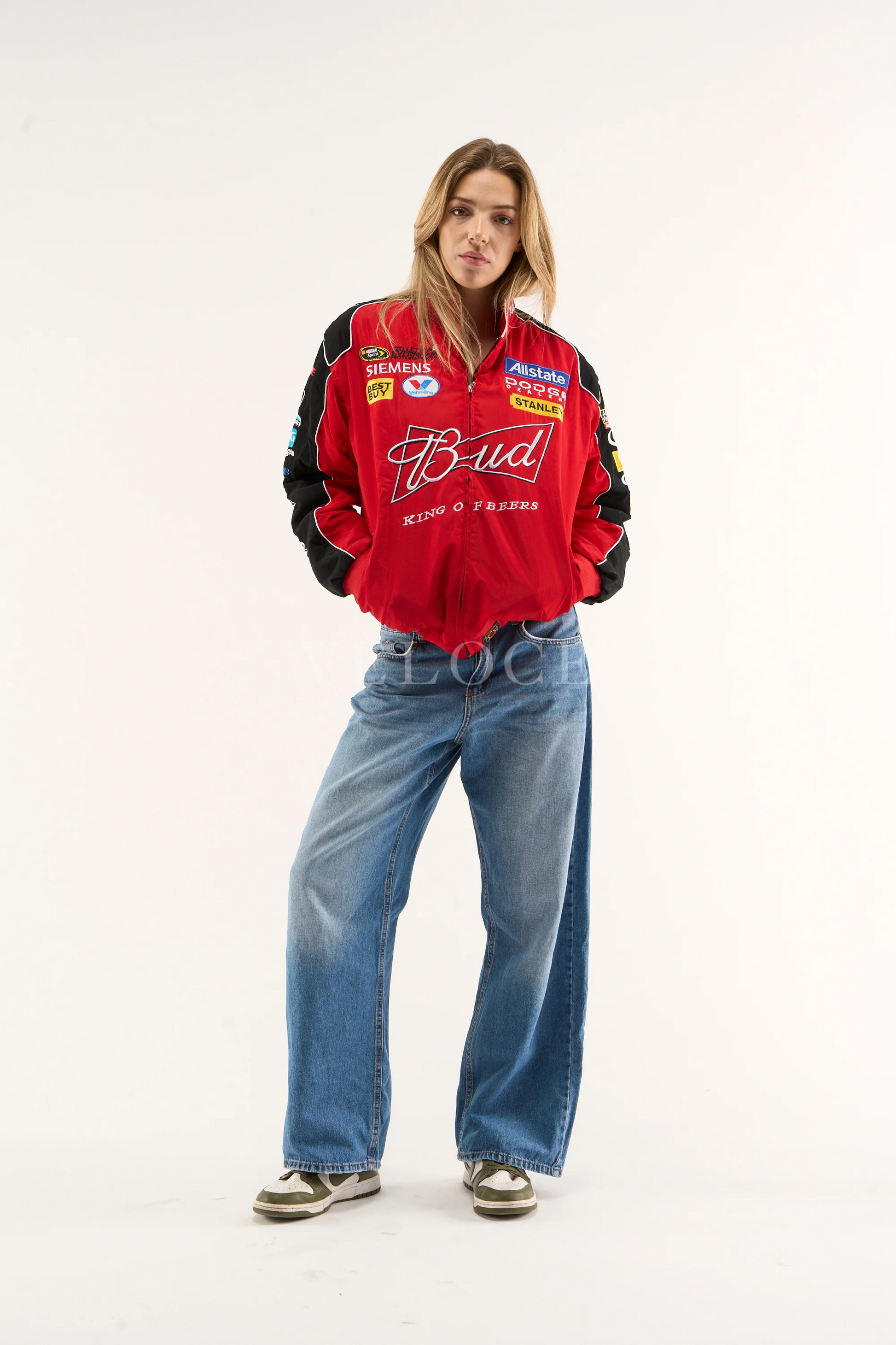 Veste Budweiser Racing Vintage - Édition Rouge