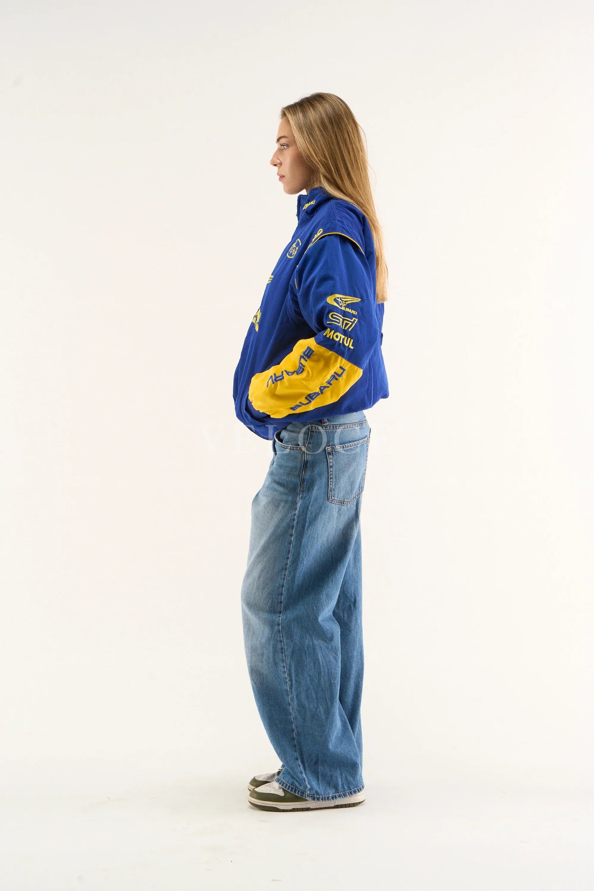 Veste de course vintage Subaru Rally - Édition bleue