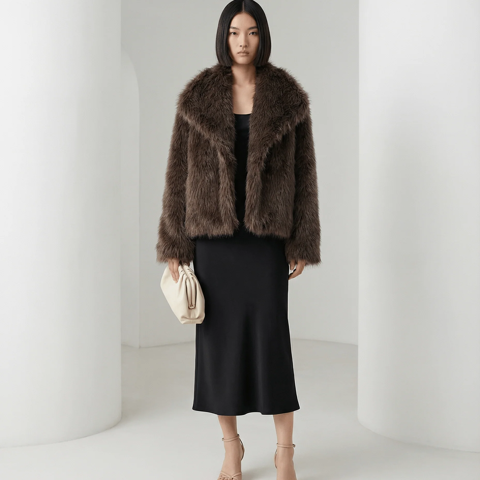 Veste en fausse fourrure peluche Neriah