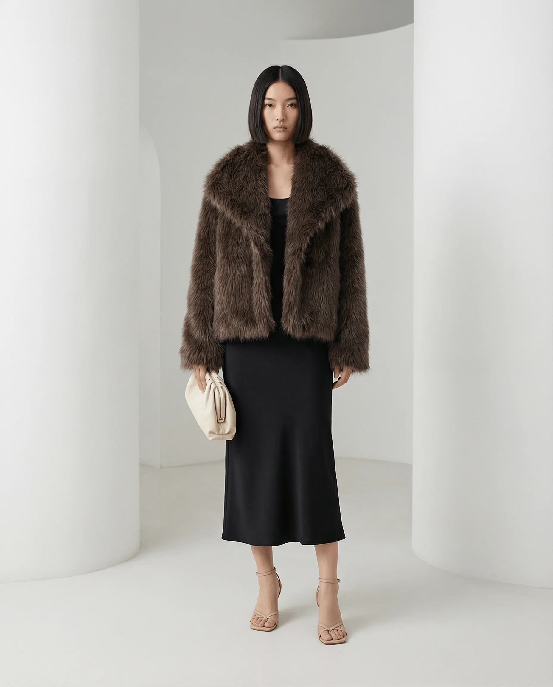 Veste en fausse fourrure peluche Neriah