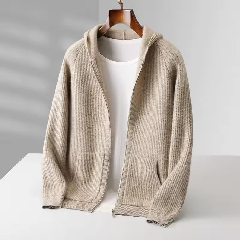 Sweat à capuche en laine mérinos