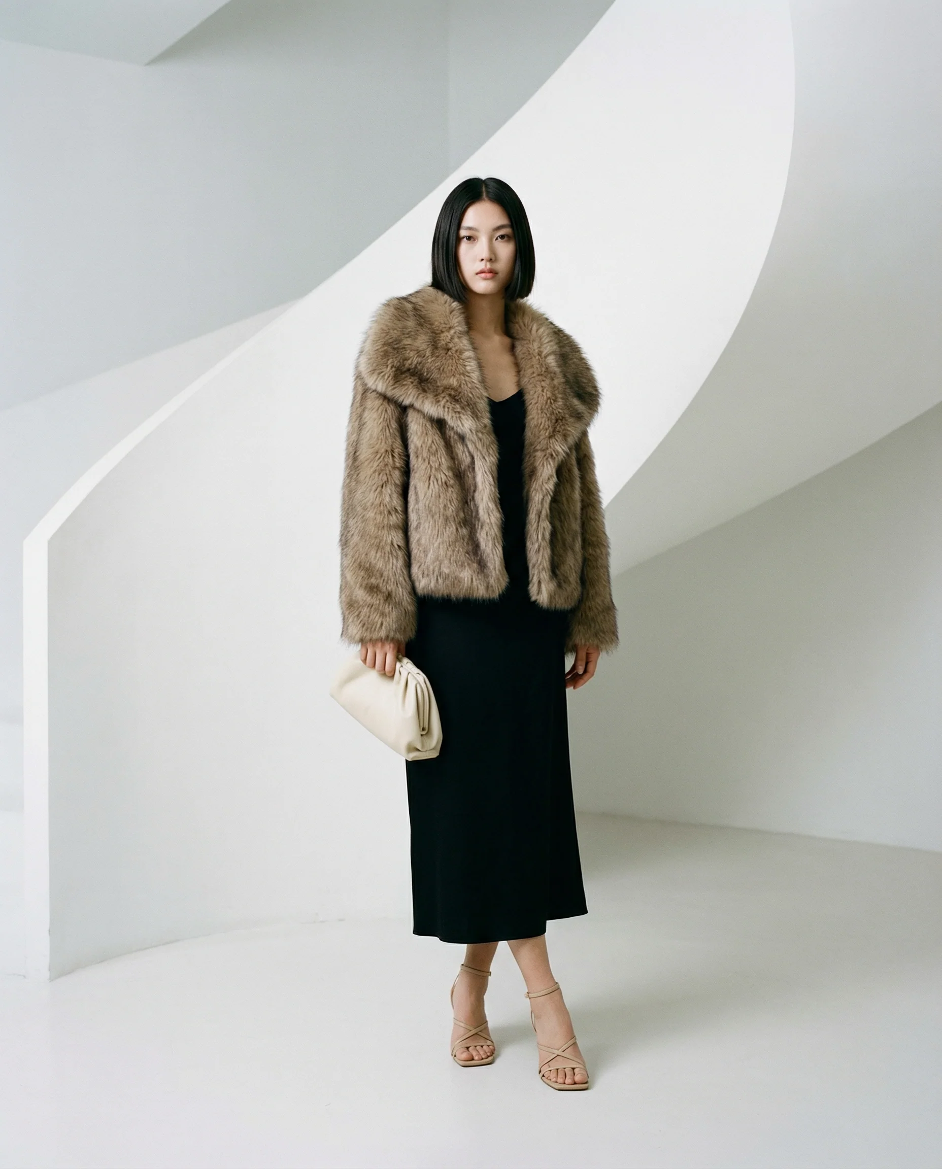 Veste en fausse fourrure peluche Neriah
