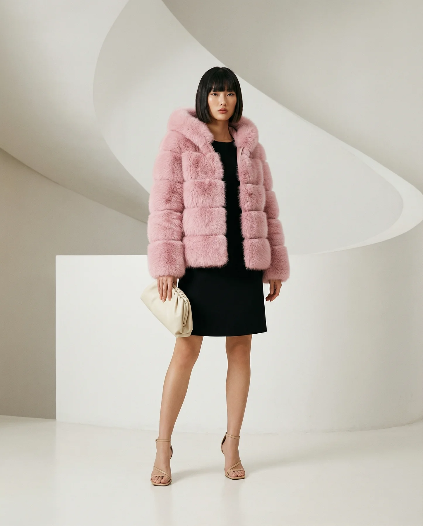 Veste à bulles en fausse fourrure Nova