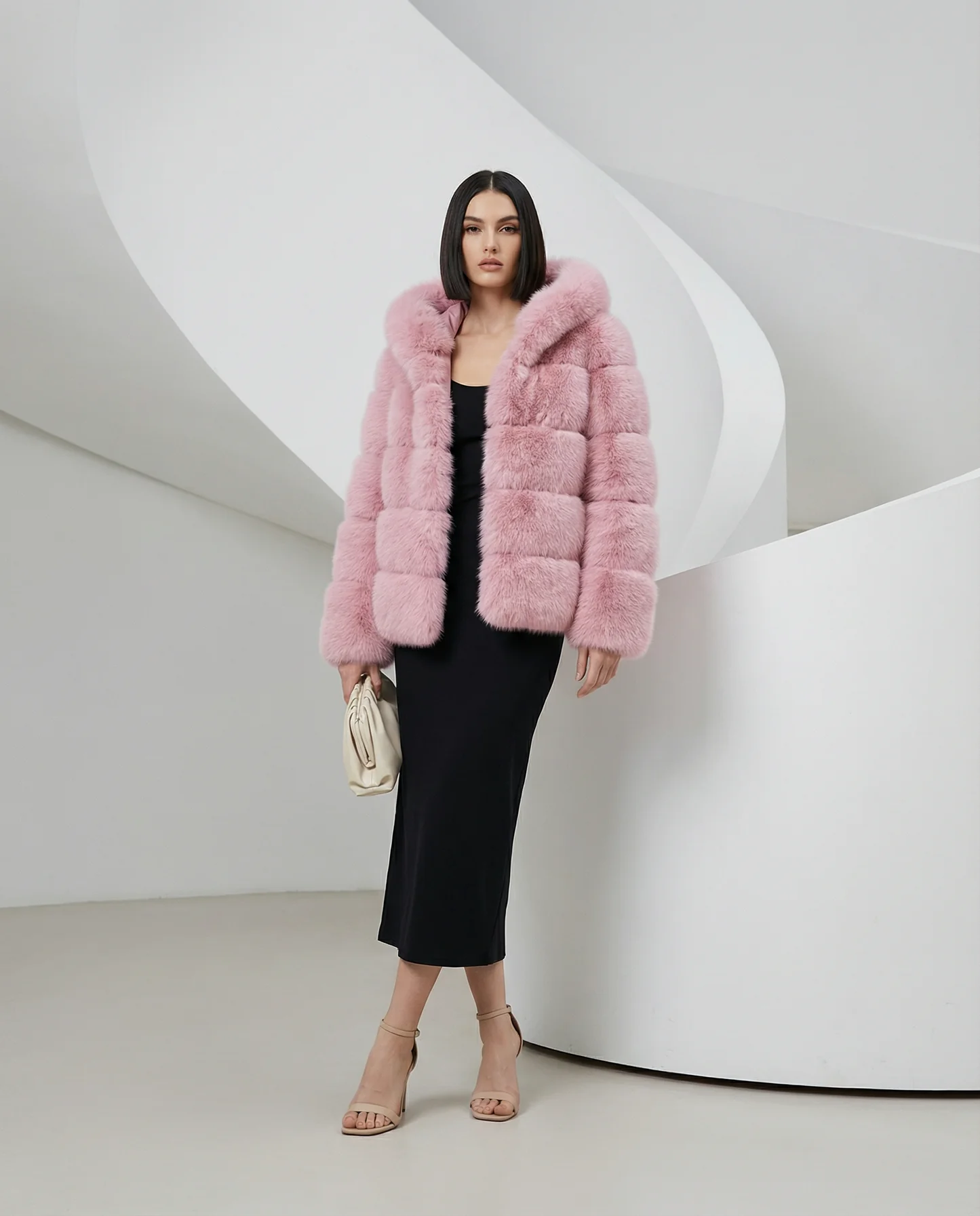 Veste à bulles en fausse fourrure Nova
