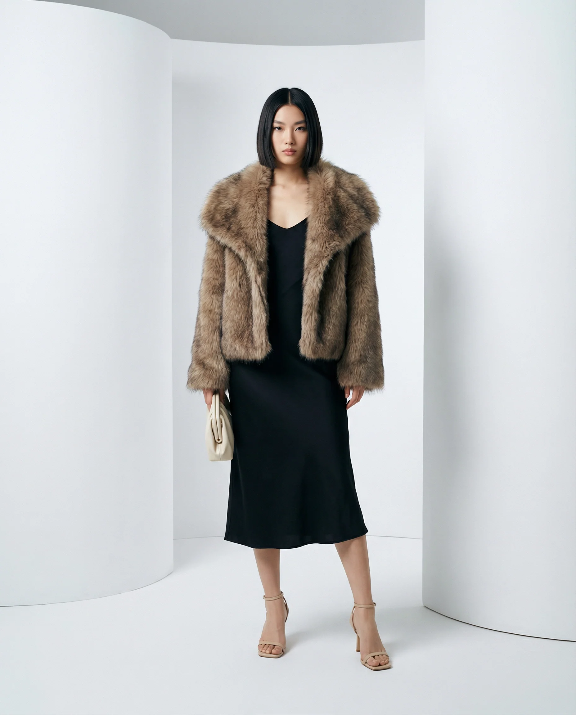 Veste en fausse fourrure peluche Neriah