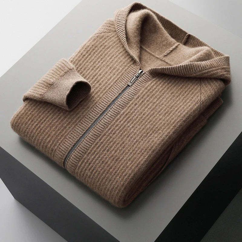 Sweat à capuche en laine mérinos