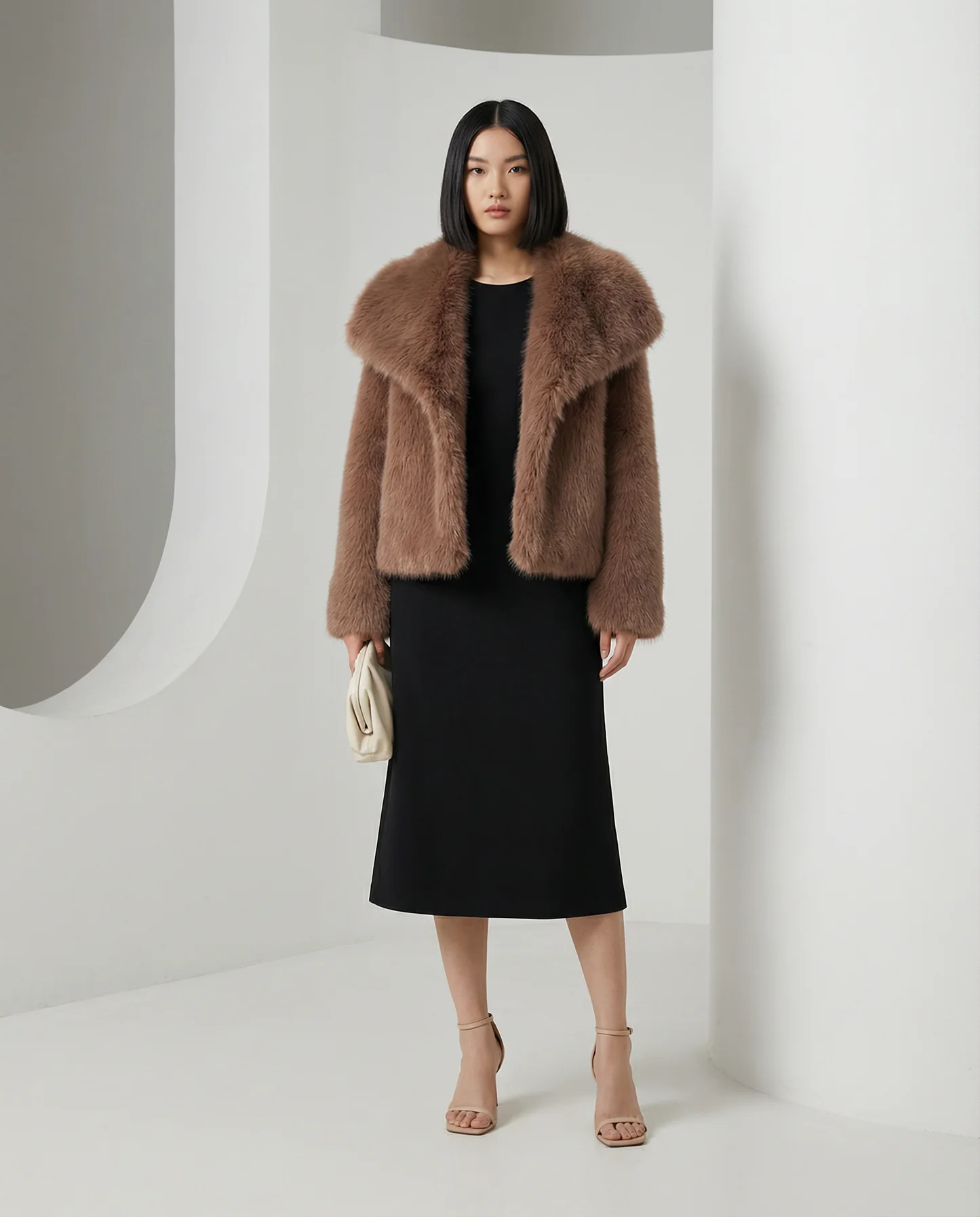 Veste en fausse fourrure peluche Neriah