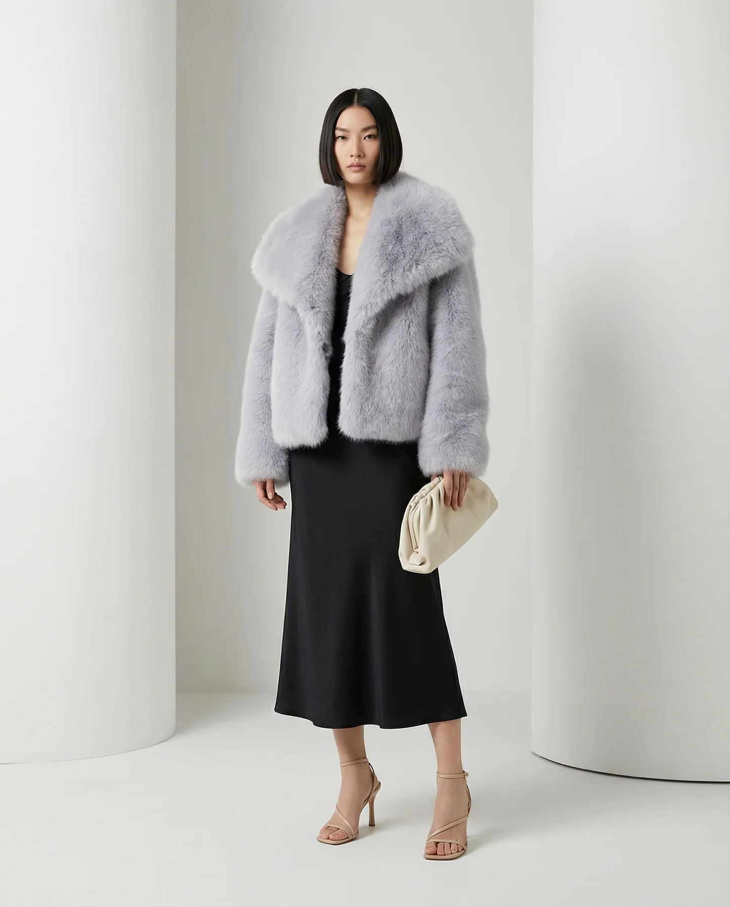 Veste en fausse fourrure peluche Neriah