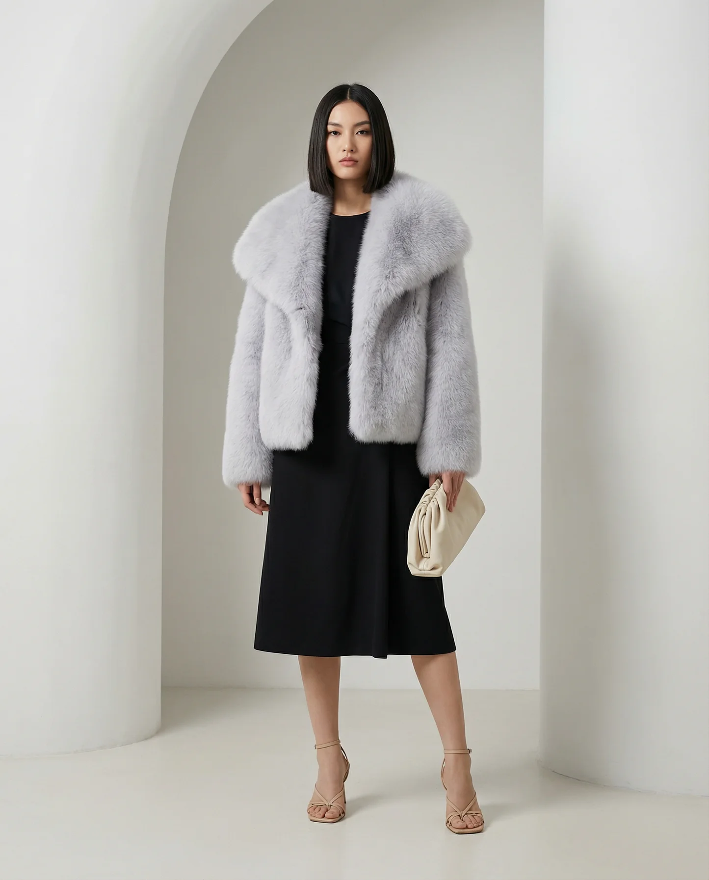 Veste en fausse fourrure peluche Neriah