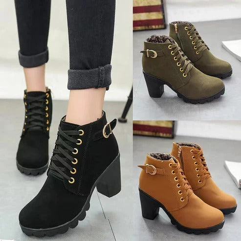Victoire | Bottes femme à talon large