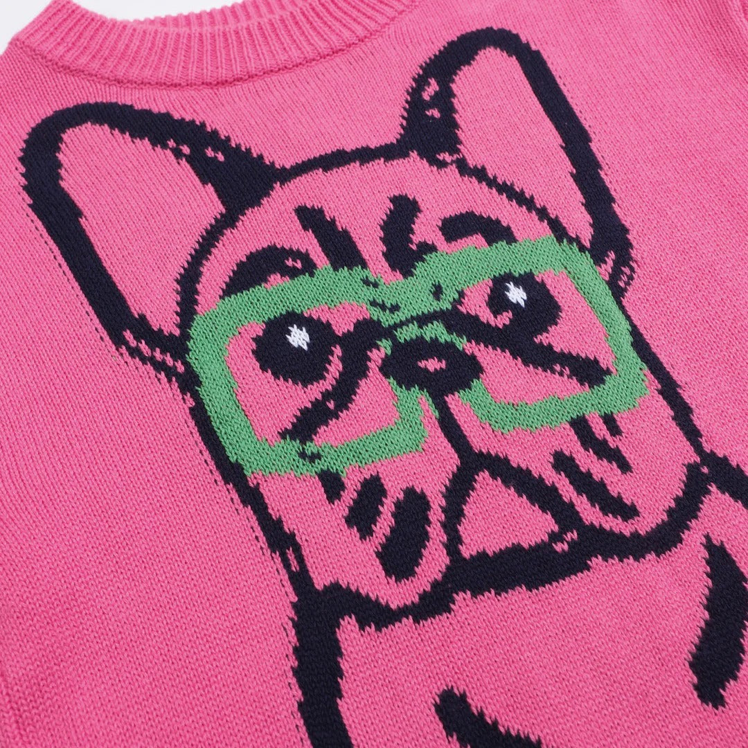 Pull rose fuchsia – Tricot original