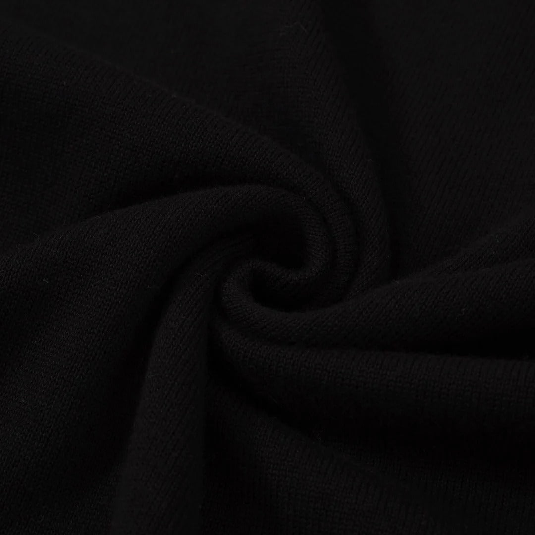 Pull universitaire rétro – Noir vintage