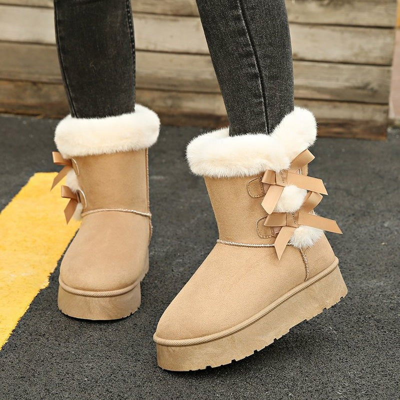 Joëlle | Bottes d'hiver avec nœud