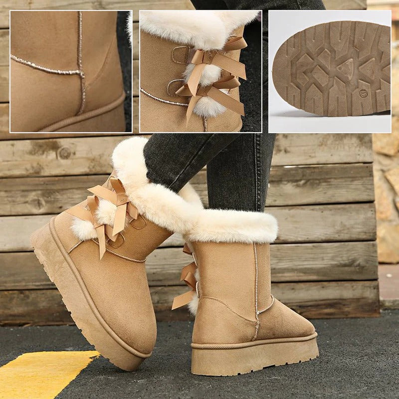 Joëlle | Bottes d'hiver avec nœud