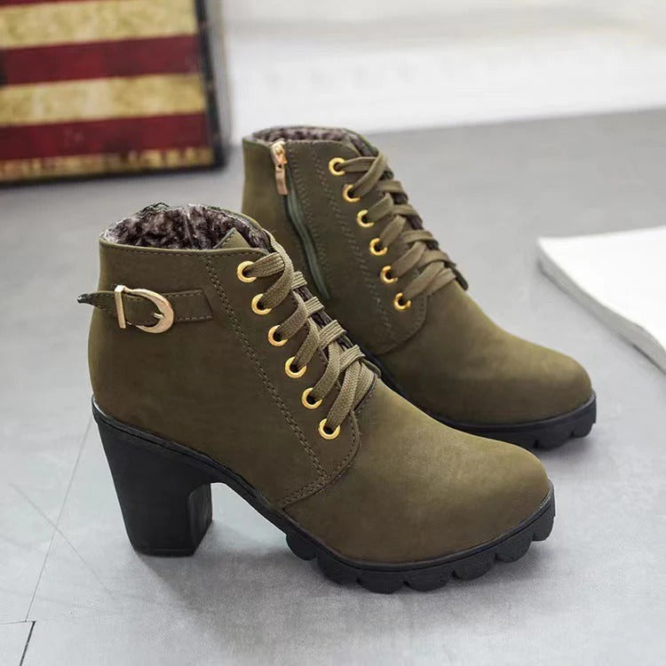 Victoire | Bottes femme à talon large