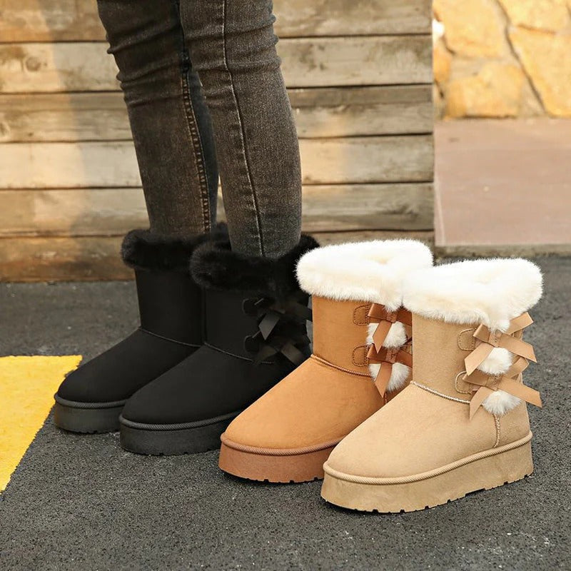 Joëlle | Bottes d'hiver avec nœud