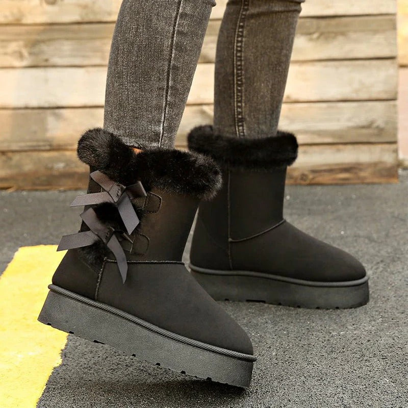 Joëlle | Bottes d'hiver avec nœud