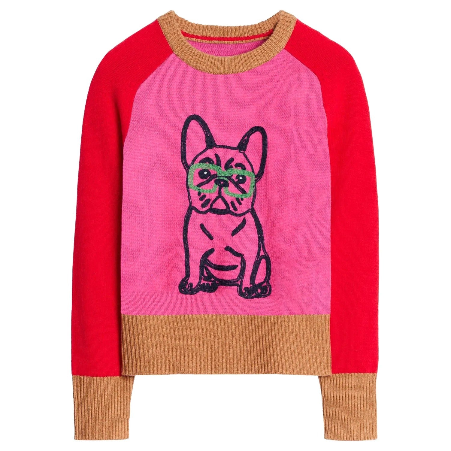 Pull rose – style rétro