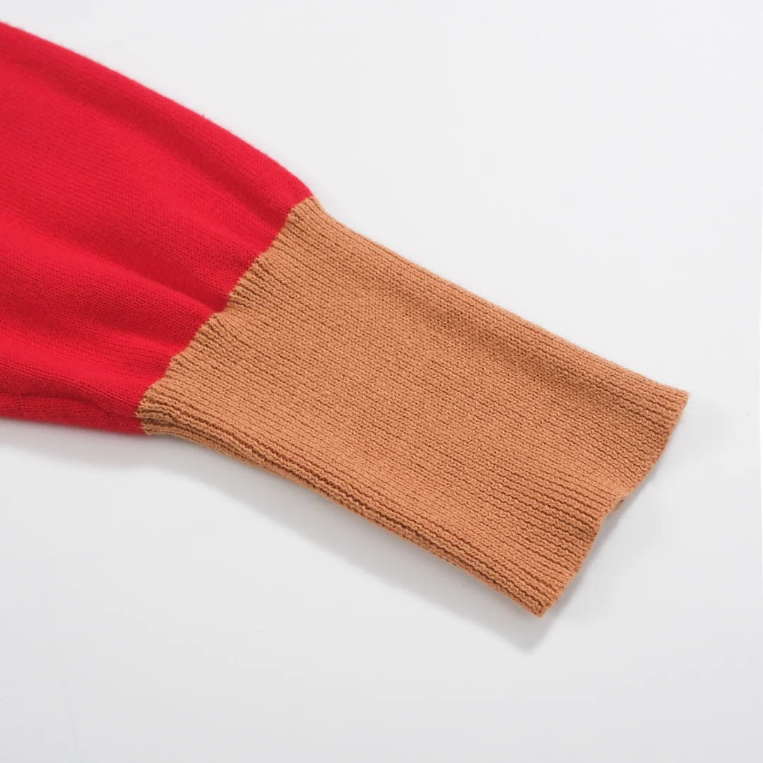 Pull rose – style rétro