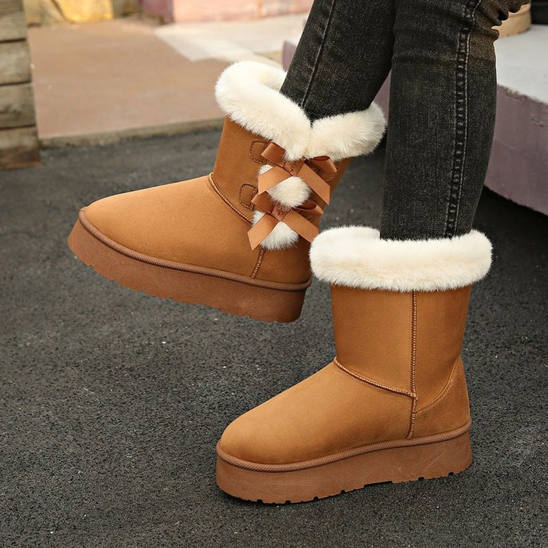 Joëlle | Bottes d'hiver avec nœud