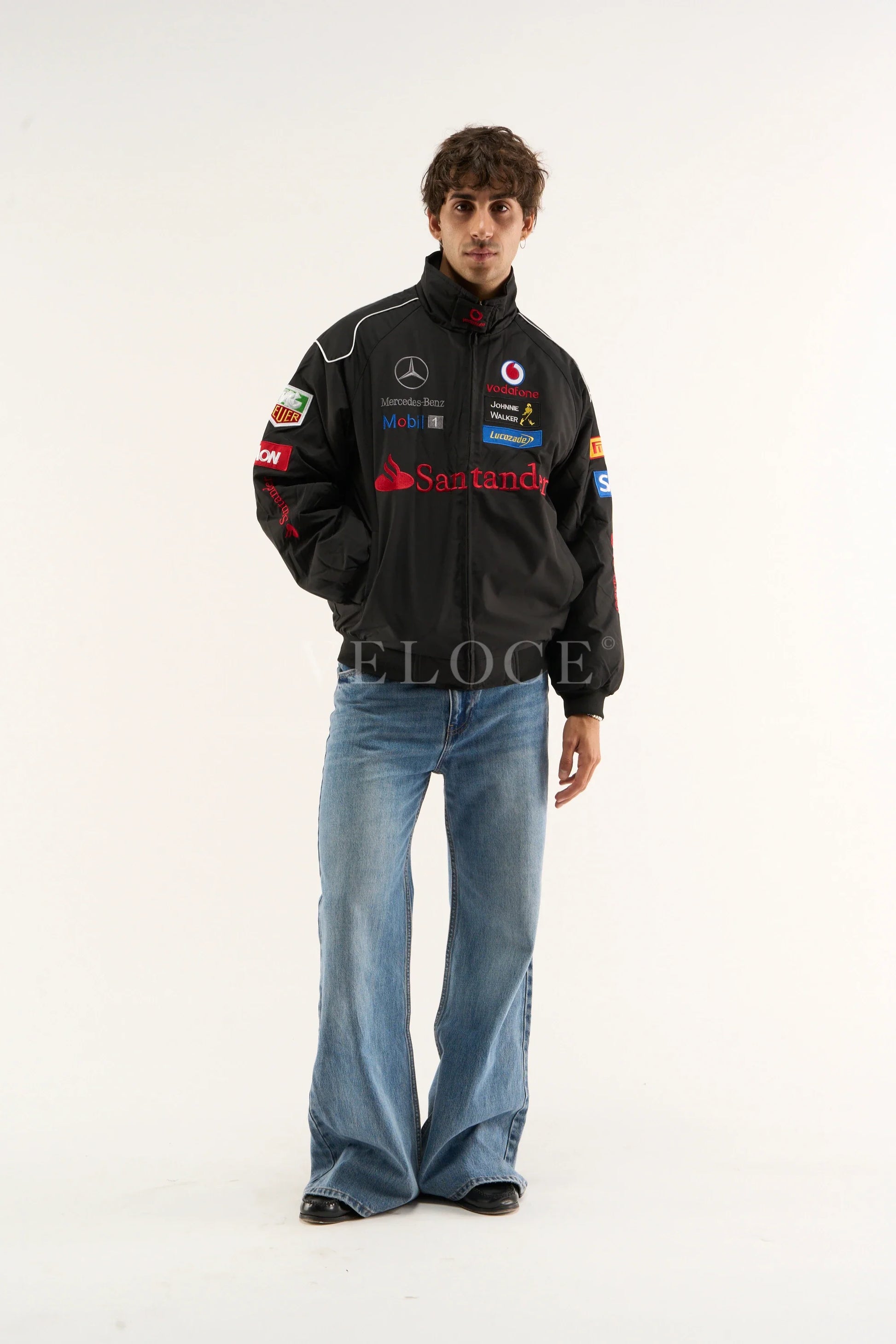 Veste Mercedes-Benz Santander Vintage - Édition Noire