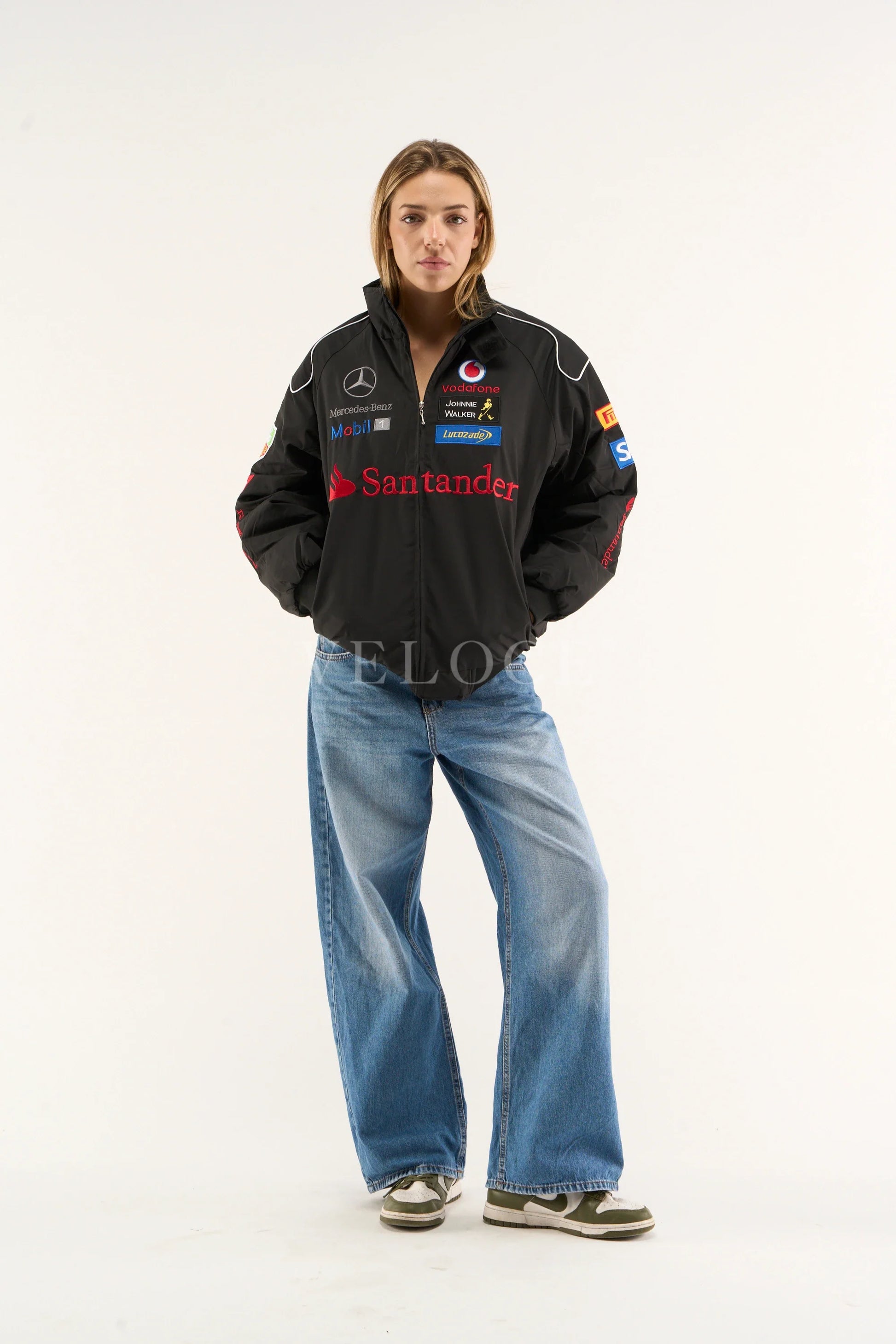 Veste Mercedes-Benz Santander Vintage - Édition Noire