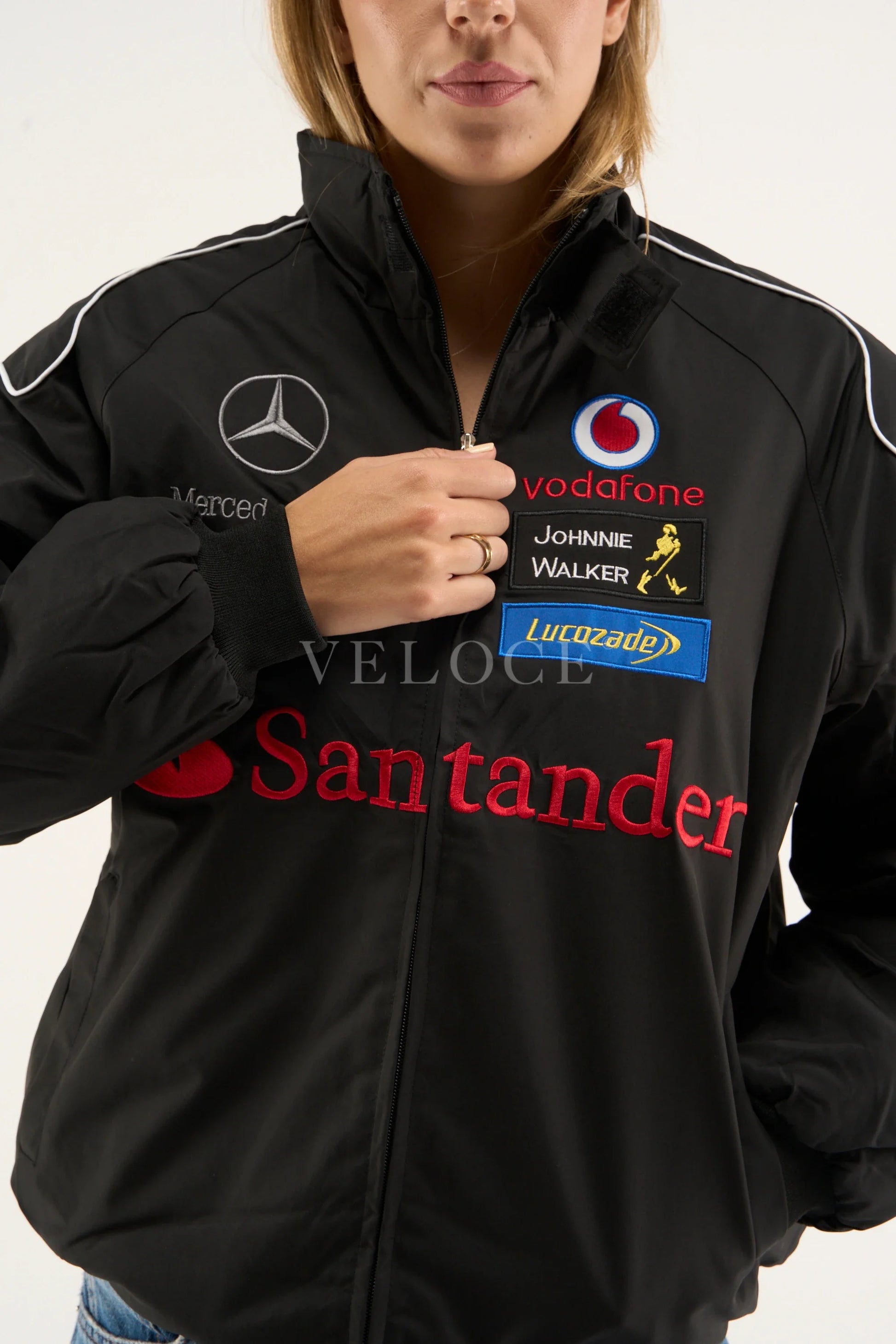 Veste Mercedes-Benz Santander Vintage - Édition Noire
