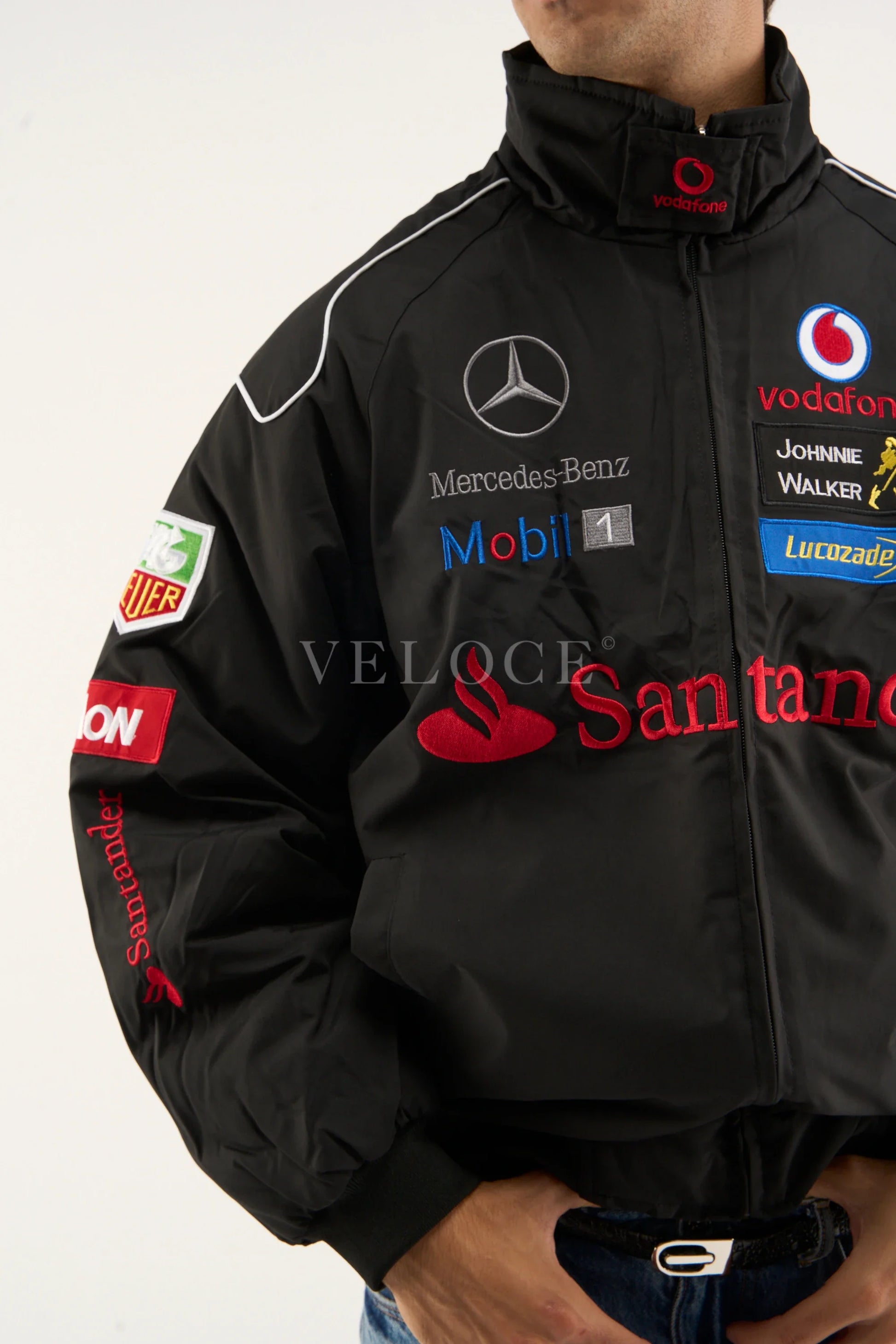 Veste Mercedes-Benz Santander Vintage - Édition Noire