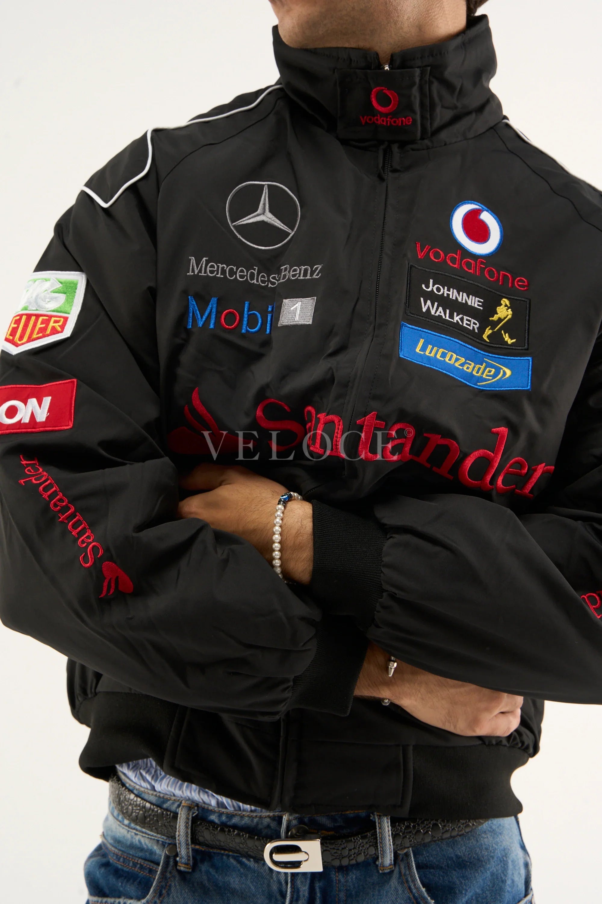 Veste Mercedes-Benz Santander Vintage - Édition Noire