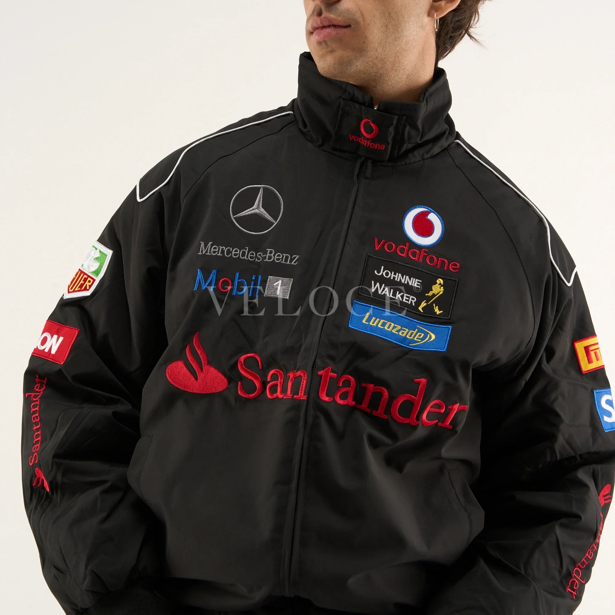 Veste Mercedes-Benz Santander Vintage - Édition Noire