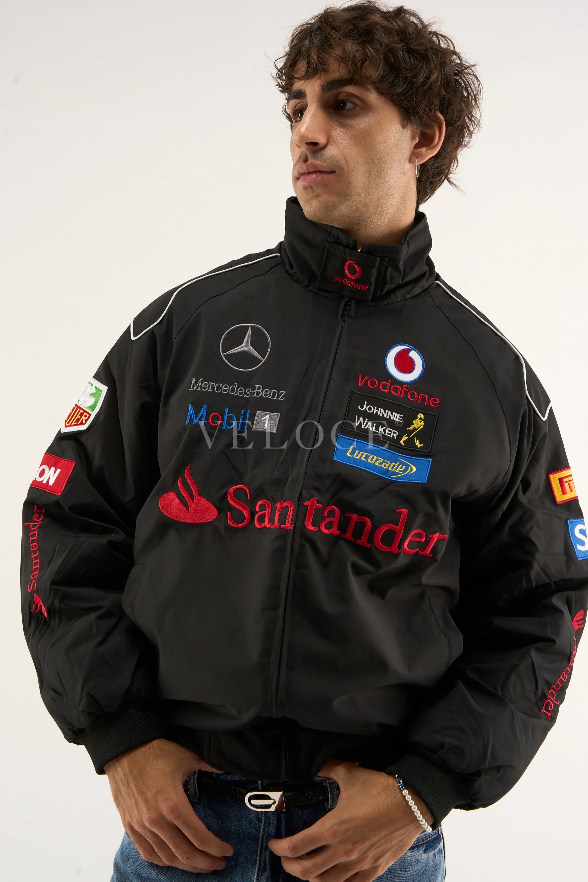 Veste Mercedes-Benz Santander Vintage - Édition Noire