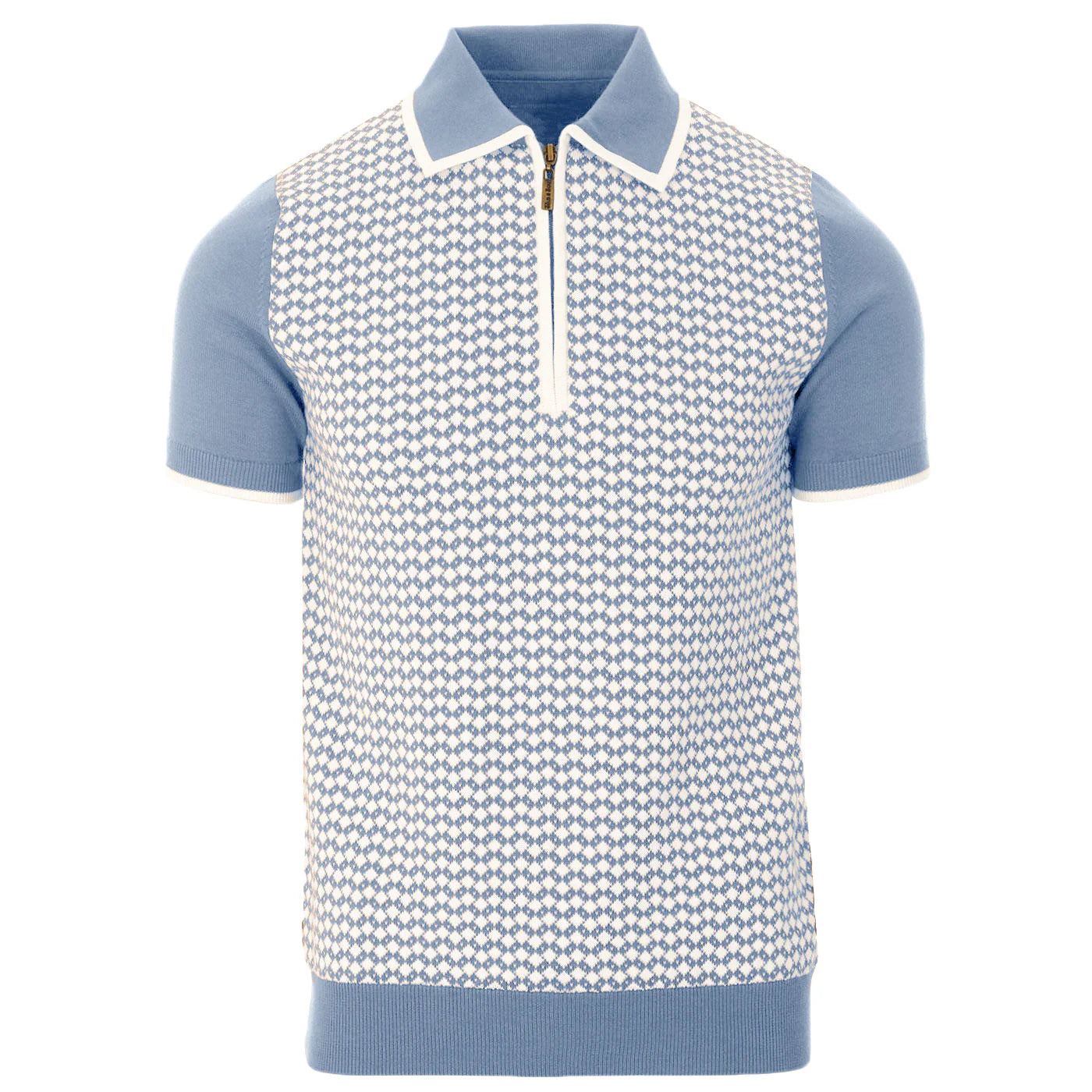 Polo en tricot zippé