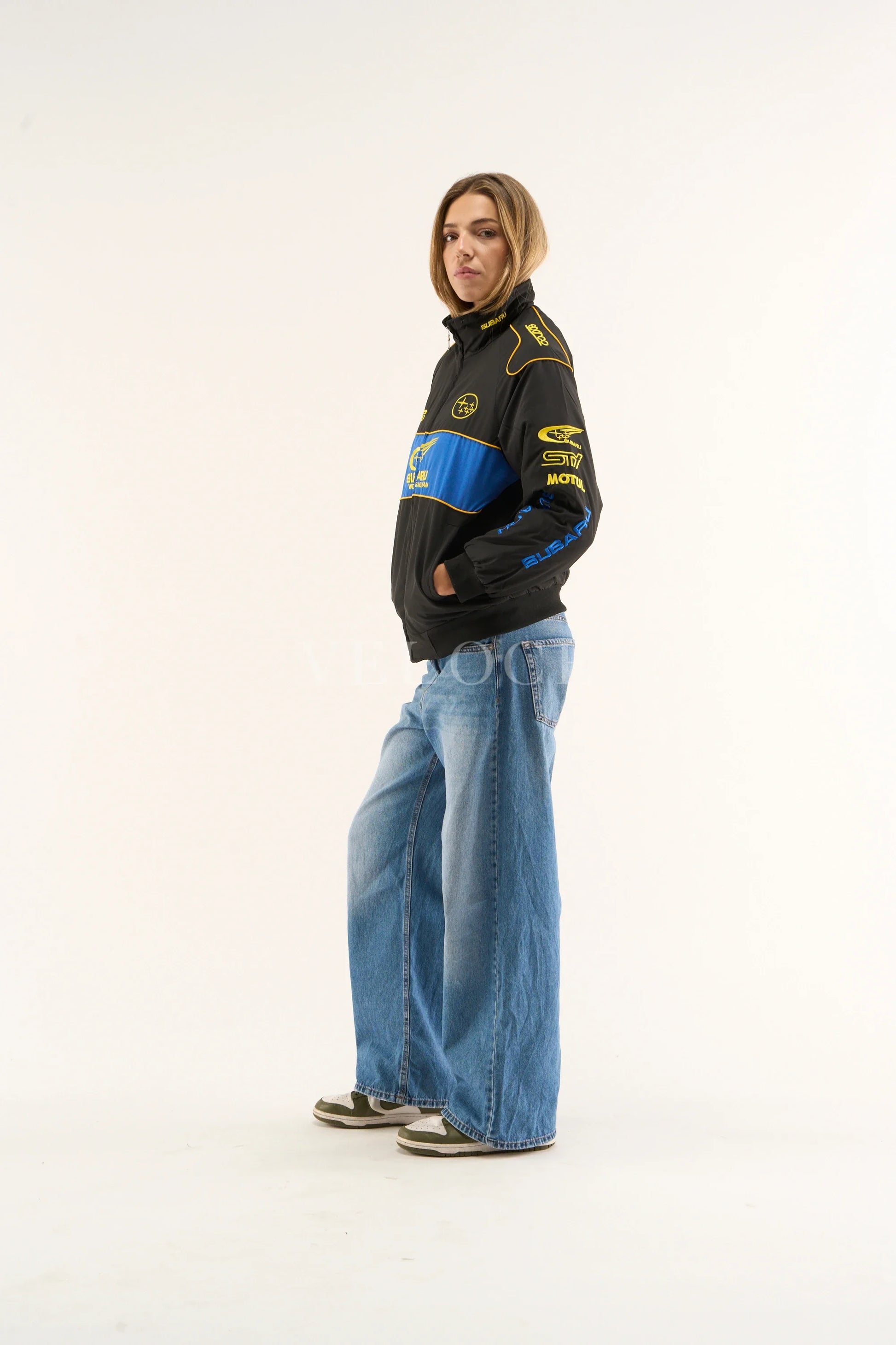 Veste de course vintage Subaru Rally - Édition noire