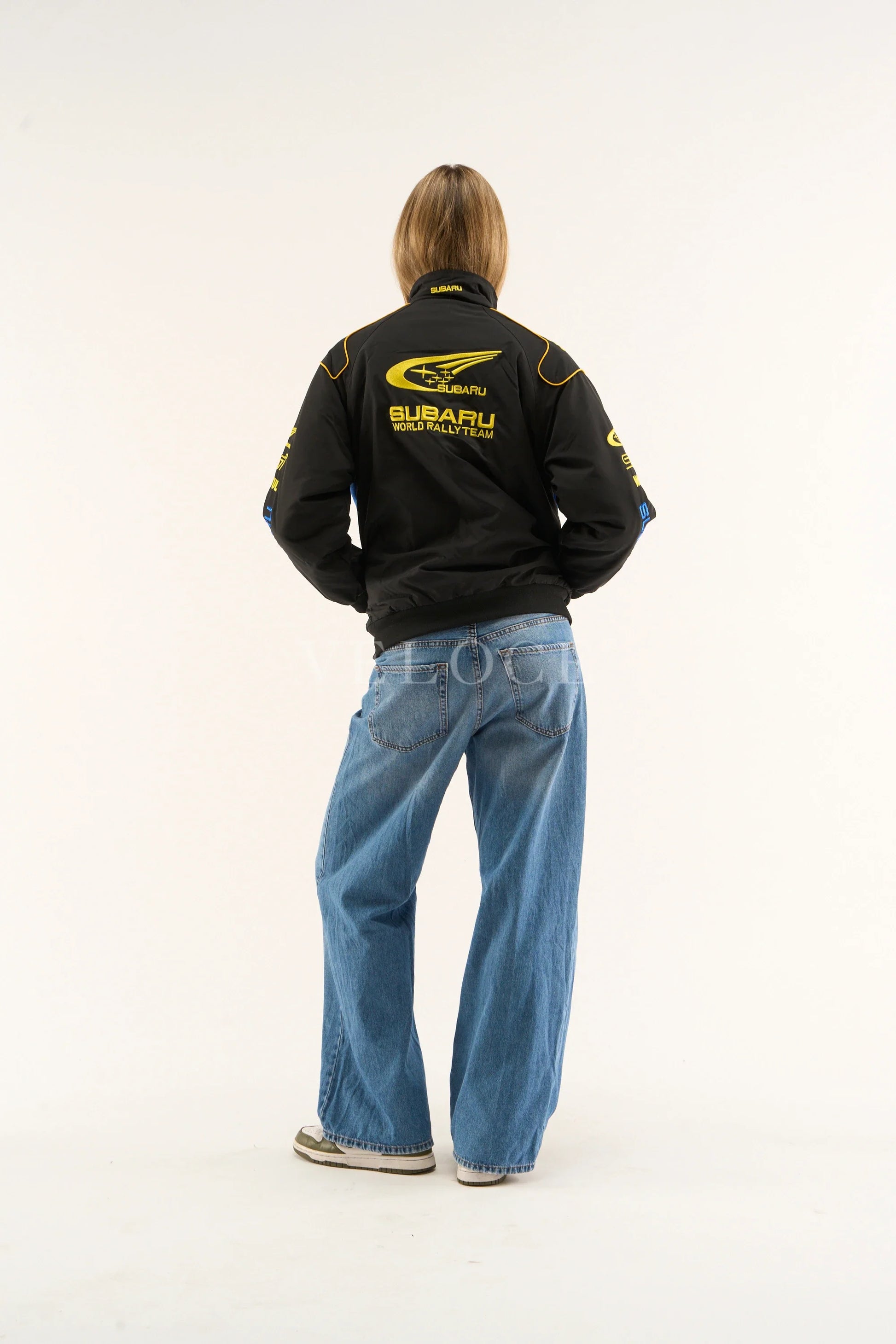 Veste de course vintage Subaru Rally - Édition noire