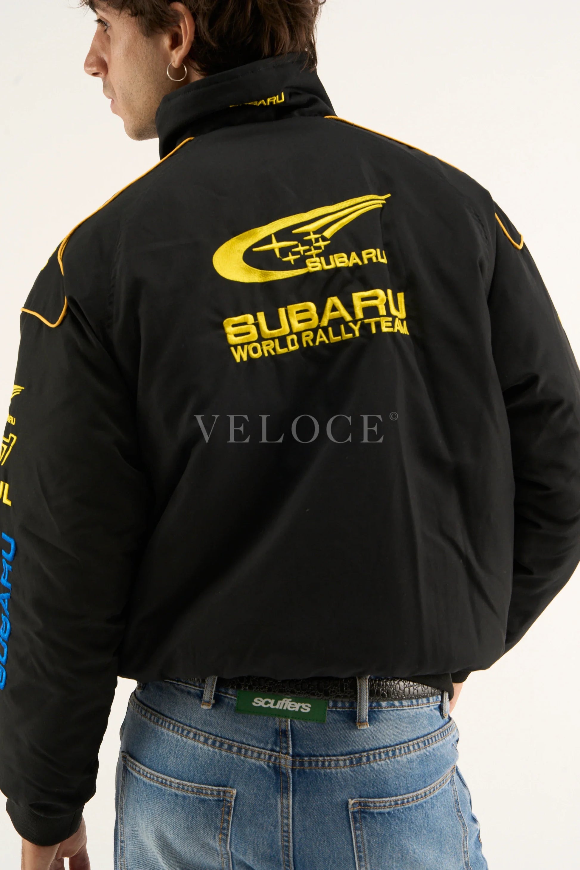 Veste de course vintage Subaru Rally - Édition noire